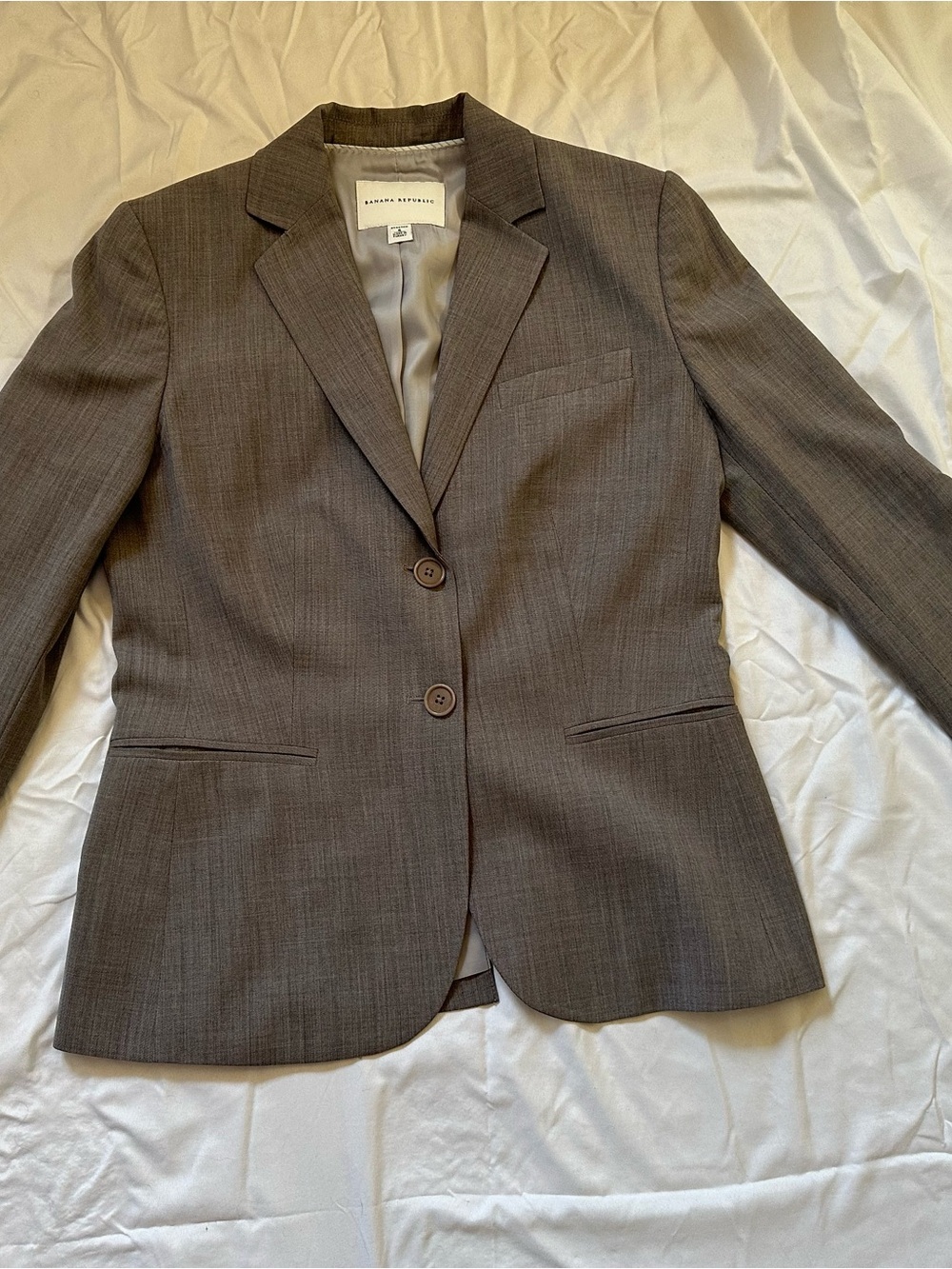 Banana Republic Women's Gray Two-Button Blazer (matching pants in closet)